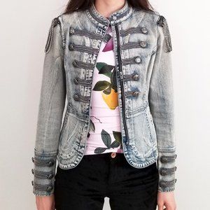 Guess | Denim Military Chain Jacket